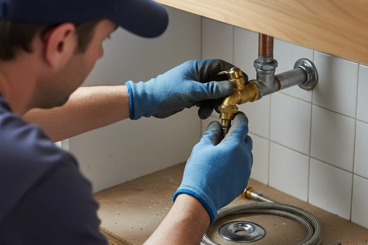 Shutoff valve and fitting work during Repiping in Williamsport